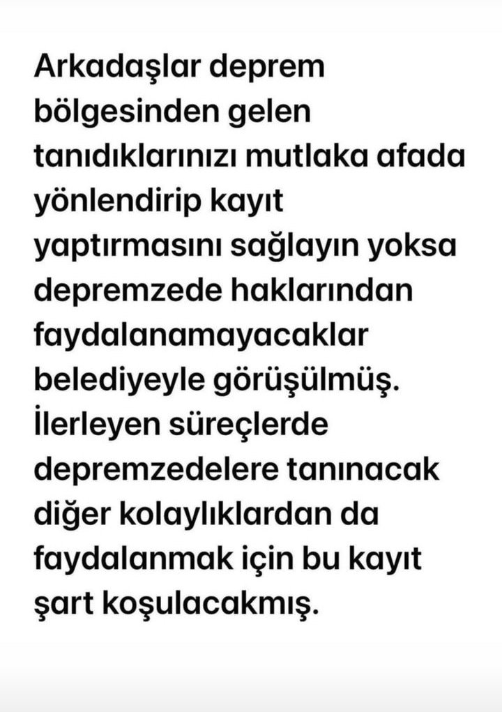 #deprem #afad depremzedelerin afada kayıt olmaları gerekiyor yardım alabilmeleri için duyurun !!!