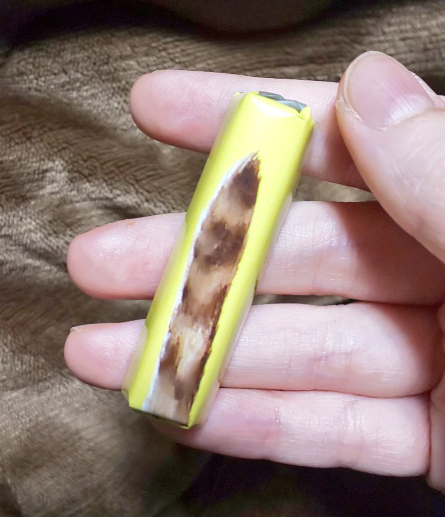「猫ちゃんの尻尾チョコの黄色い柄が我が家の猫に似てて両親も私も真っ先に「心晴ちゃん」|きさと◆原稿中のイラスト