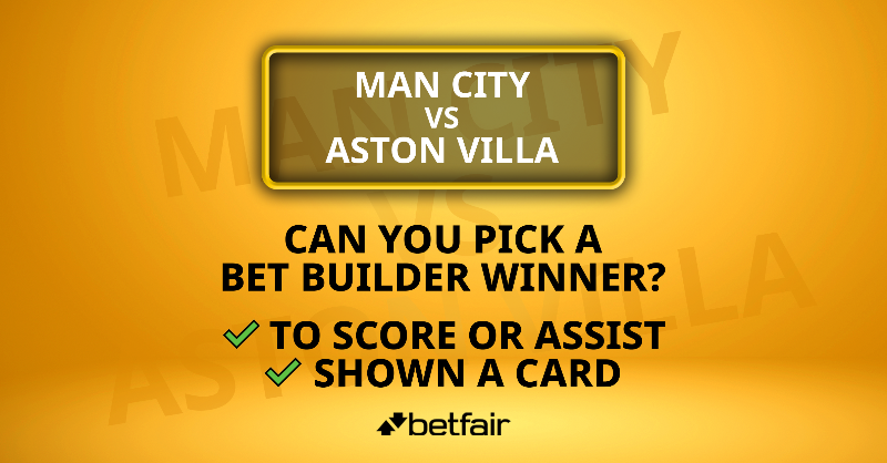 Betfair's tweet photo. 🎁 BET BUILDER COMP

To celebrate our Man City/Villa Bet Builder offer we're giving away 2 x £25 free bets

To be in with a chance of winning RT &amp; reply with:

⚽️ Player to Score or Assist
📒 Player to be carded

✅ In Man City v Villa