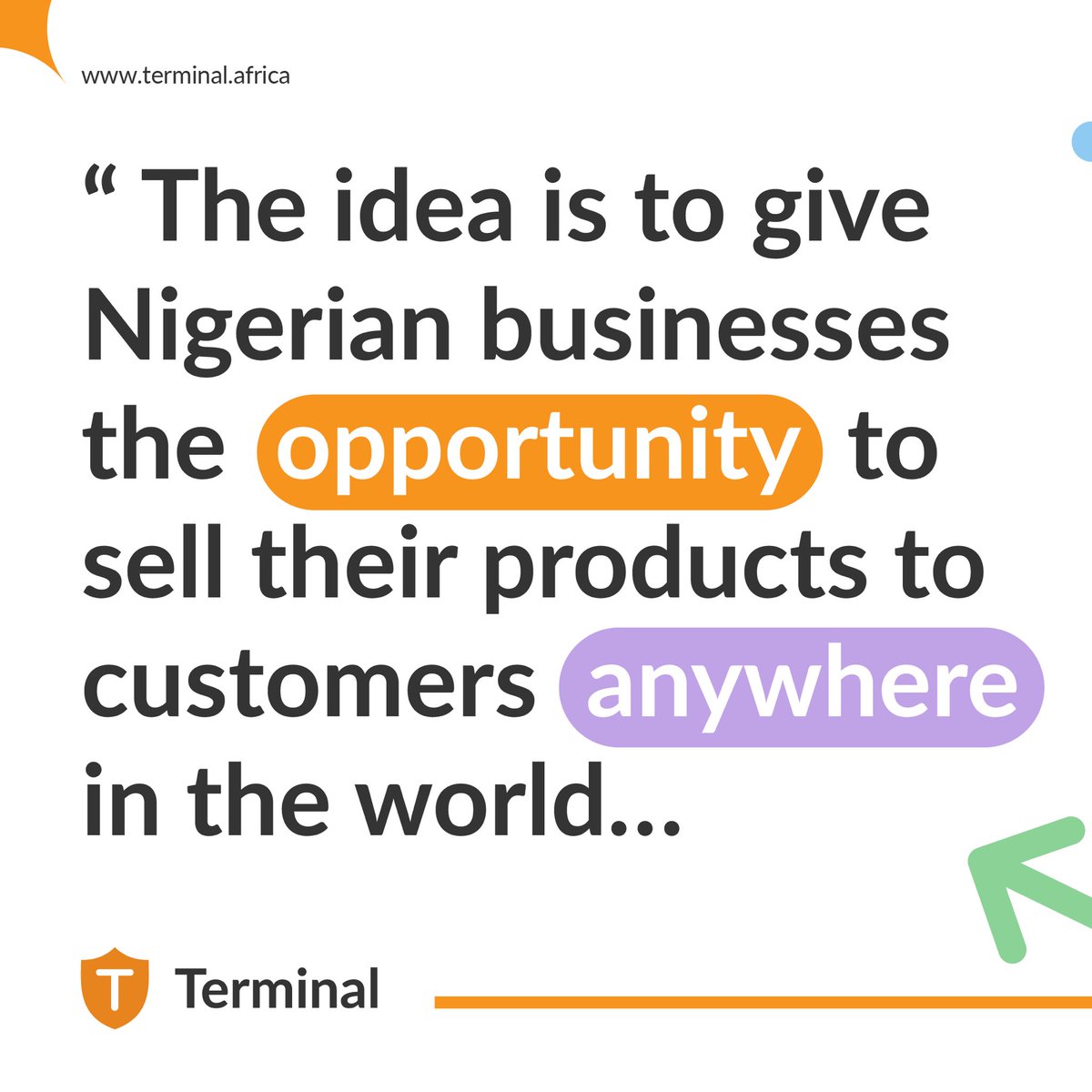 terminal_africa's tweet photo. When you think of ease, you think of #TerminalAfrica.
Sign up on https://t.co/PyXpoW20H5 to start your shipping journey today!
#futurenow #AfricaNXT #SessionSnippet #logistics https://t.co/GB50AzABQ7