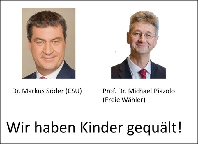 FrittiertesZeug's tweet photo. Es sollte nicht vergessen werden:
#MaskenSindKeinMildesMittel !

#SoederQuaeltKinder #PiazoloQuaeltKinder 
#MaskenRunter #MaskenPflicht #DieMaskeMussWeg https://t.co/M2S84rw7Fn