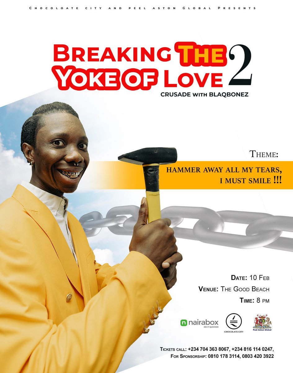 TheUpperEnt's tweet photo. Blaqbonez’s second Headline concert ‘Breaking the Yoke of Love 2’ is happening live today.

It the Young Preacher’s szn and we’re here for it! 💗 https://t.co/HOQpS3C2SO