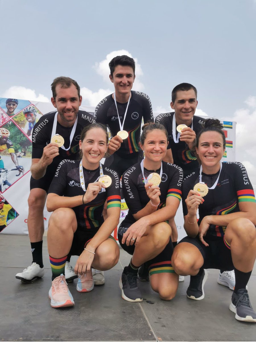 mufcfaan's tweet photo. #AfricanContiChamps23 Day3

Gold number 3 &amp; 4 for #Mauritius 

🥇mixed relay
🥇junior TTT

🇲🇺🇲🇺🇲🇺🇲🇺 https://t.co/PnMN7rWufb