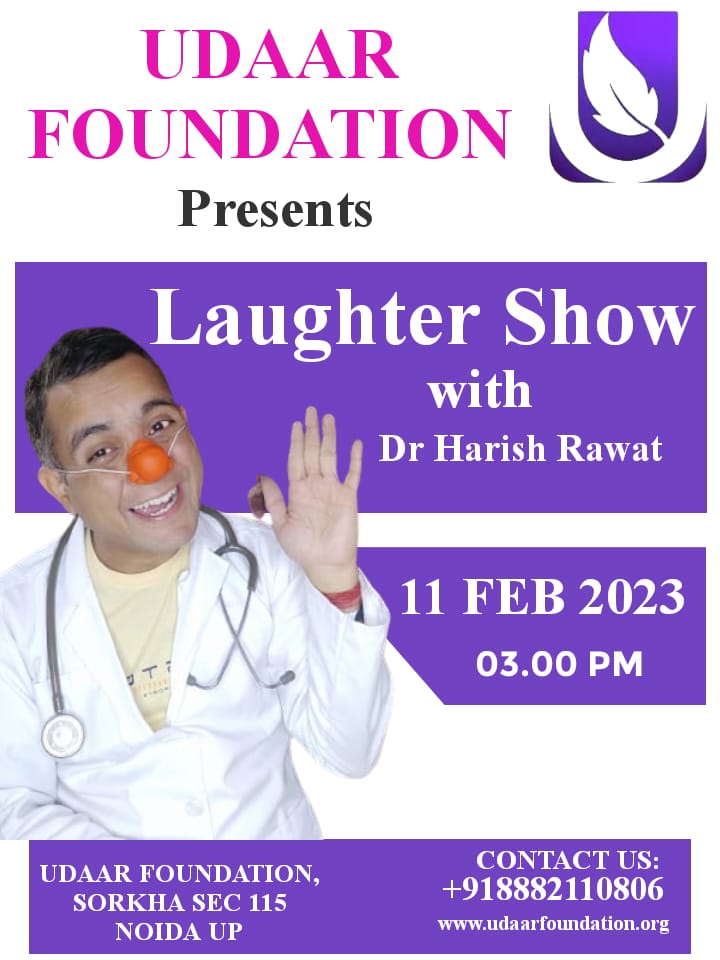 FoundationUdaar's tweet photo. We are pleased to inform you that we've started a happiness session/Laughter Show by @harry_funtoosh Sir. 

.
.

#beUdaar #udaarfoundation #udaar #foundation #charity #noida #charityinnoida #ngoinnoida #bestngoinnoida #udaartalenthuntexam #hunarkiudaan #letshelptheneedy https://t.co/OdkhNDp0hG