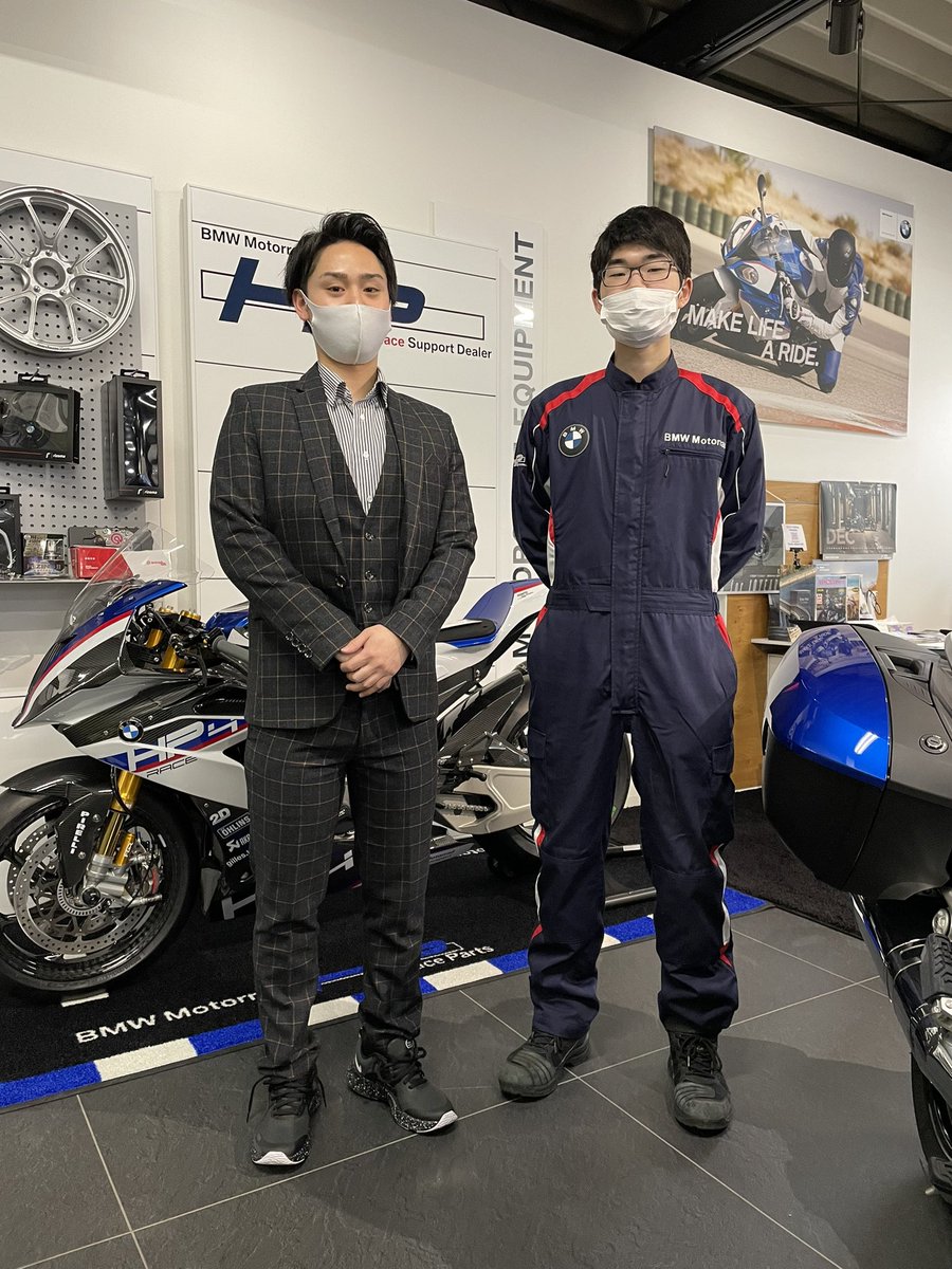 🇩🇪モトアートササキ🇮🇹 on Twitter "モトアートササキに期待の新人さん2名入社いたしました㊗️おめでとうございます🎉 左側が営業の佐々木廉（ささきれん）25歳。 右側が整備の曽福