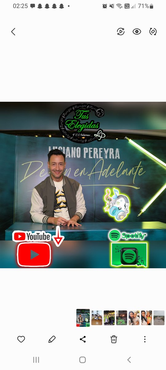 lamorodesanjus's tweet photo. @tuselegidas te invita a 
Darle play a #dehoyenadelante🗣️🎧📱
Y disfrutá La música de nuestro Elegido 💚 #Lucianopereyra 🤩Luciano Pereyra • De Hoy En Adelante https://t.co/Rey7TRwn4d https://t.co/8iqlxVm5kf