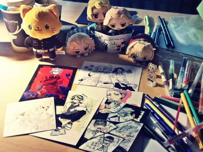 没想到这个138线小城市能遇到同担老师,和哈根咪画了一下午(800年没手绘过哇达西依托答辩(寄) 