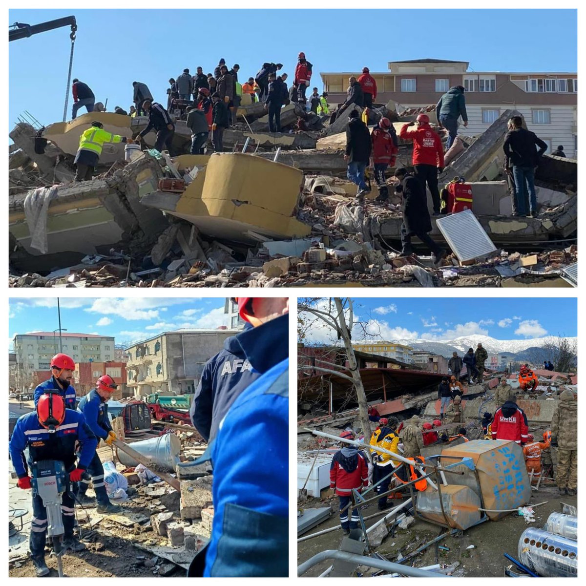 tcbartinvalilik's tweet photo. Deprem bölgesinde bulunan Bartın UMKE, 112 Acil, Devlet Hastanesi, AFAD ve Diyanet Vakfı ekiplerimiz gerek arama kurtarma, gerek tıbbi müdahale gerekse hasta nakillerinde yoğun bir gayret göstermektedir. Tüm ekiplerimize kolaylıklar dileriz. https://t.co/1JkSOL8Jyp