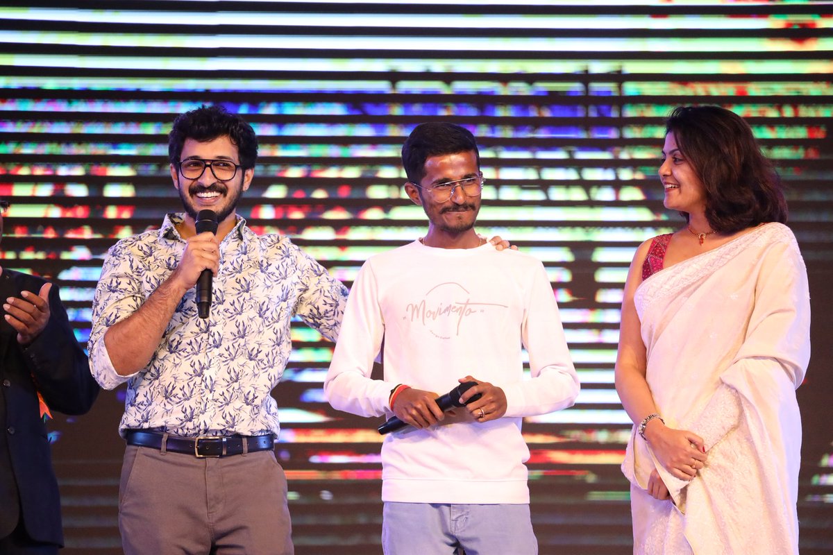 Glimpses from Kush-Kushiyagi teaser launch. Arriving tomorrow <a href="/11/">Eleven</a>.11AM.
Brace yourselves! 🔜🎬

Subscribe to Satya Hegde Studios YT Channel.
youtube.com/SatyaHegdeStud…

<a href="/rakeshbmaiya/">Rakesh Maiya</a> <a href="/Lakshmiiie/">Lakshmi Narayan</a> <a href="/dirsuryaprabha/">Avinash Surya Prabha</a>