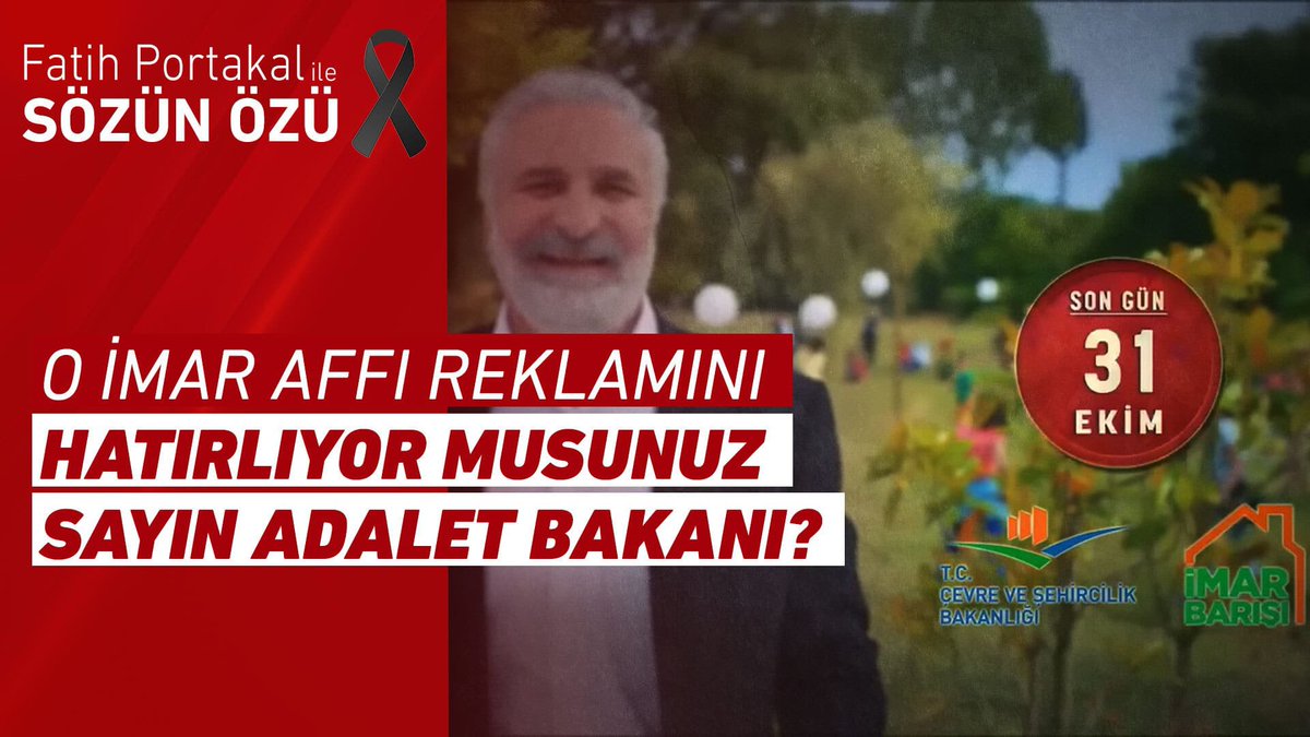 fatihportakal's tweet photo. İmar affı kamu spotunu müjde diye yayınlatan AKP iktidarı esas sorumlu sizsiniz! Farkında mısınız? 

https://t.co/TYTXvLfpQv https://t.co/CuDkP6fre8