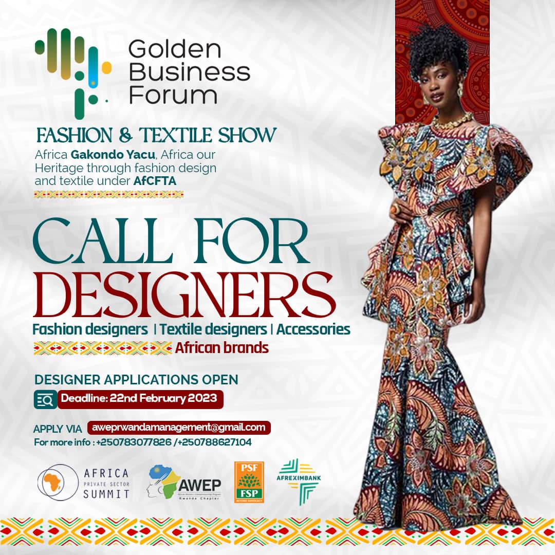 CBWKenya's tweet photo. Are you an African designer looking to showcase your work?
Don't miss this opportunity !
* Send 6 pictures of your latest collection 
*The flyer above has the contact details 
*Application will close on 22nd February 2023 https://t.co/fbpGxF4J17