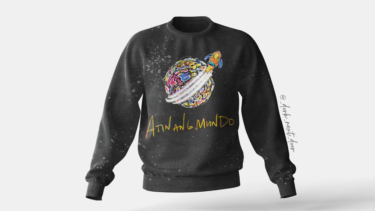 _dork_next_door's tweet photo. Atin Ang Mundo inspired sweatshirt design.
@TheJuans_BAND @carlguevarra09 @JapsMendoza @ChaelAdriano @rjscruz_ @juanistasofc
AtinPaRinAngMundo
#AtinAngMundoVer4 https://t.co/Ox17xjy1sX