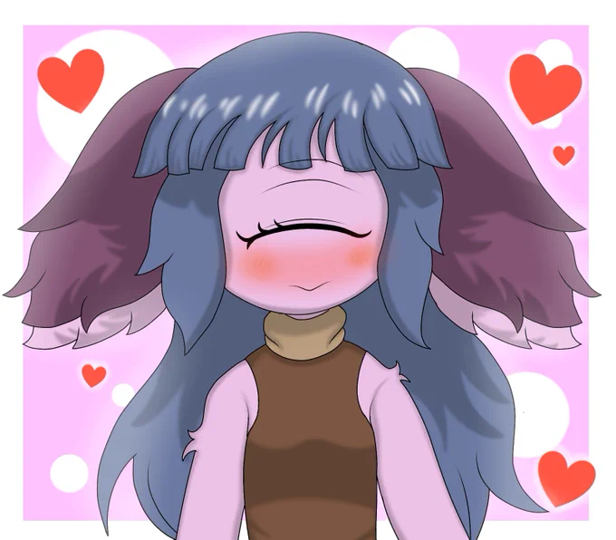 バレンタイン風味なロングヘアーパッコヤン#メイドインアビス #miabyss #パッコヤン #pakkoyan 