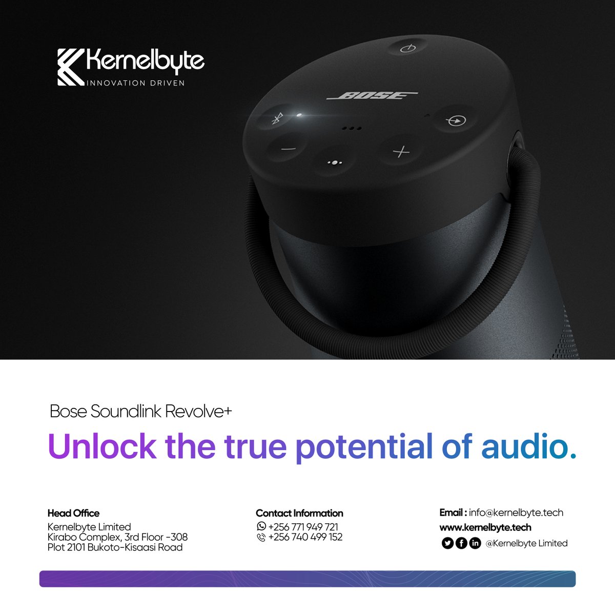 KernelbyteLtd's tweet photo. #BoseSoundLinkRevolve+
🔊A perfect companion for beach days, picnics 🎉a must-have for any music lover 🎧
https://t.co/pWF1VcwFtA
#BoseLife #SoundLink #MusicOnTheGo #SoundCloud #music #kernelbyte_ltd #producer #BoseMusic #MusicMakesEverythingBetter 🎶 https://t.co/T3cKtPiYMn