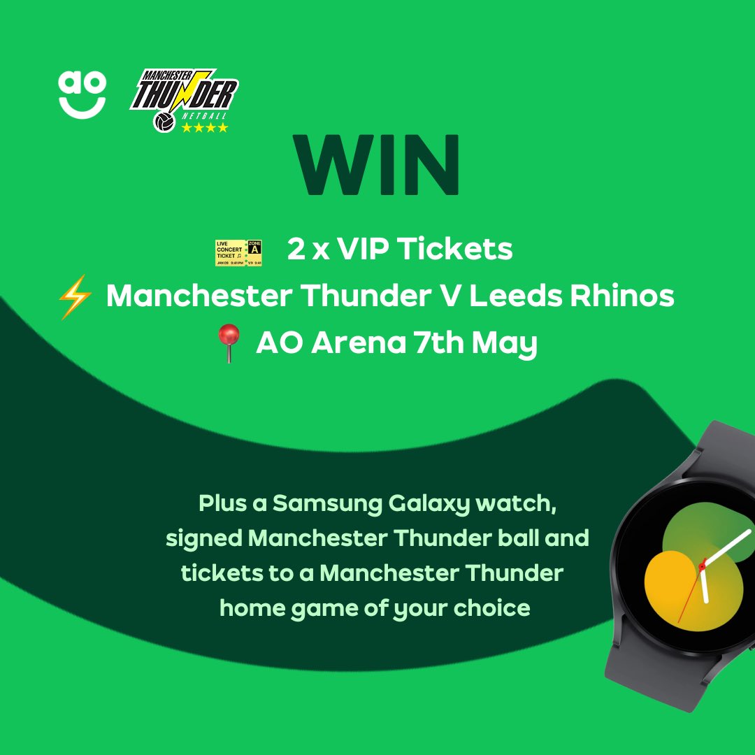 AO Manchester Thunder Netball tweet media
