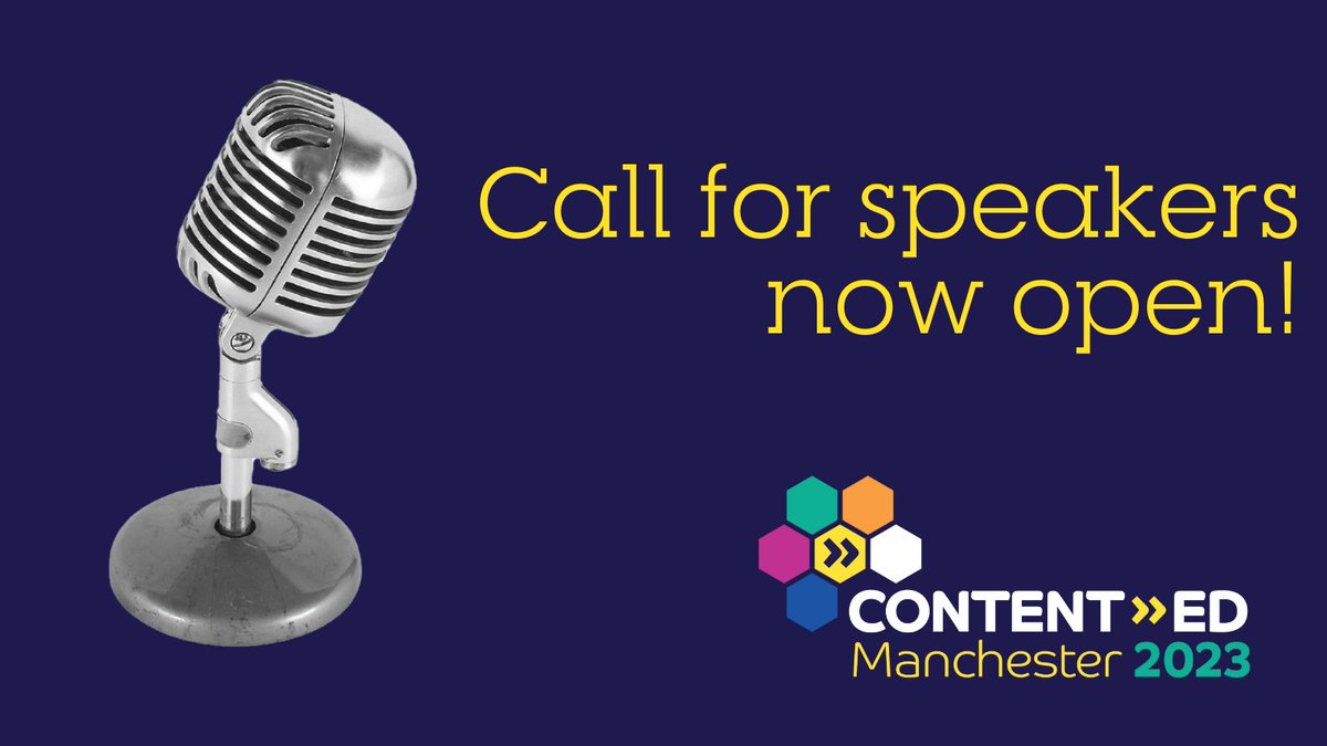 We want your proposal! 💪

Speaker compensation:
- Full free pass to attend the conference
- £200 honorarium (this will be split if more than one speaker)
- 20% discount code for colleagues and connections to attend at a lower rate

contentedlive.com/speak