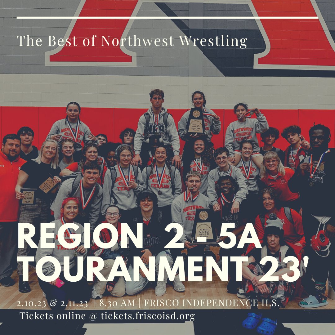 CoachFreshNHS's tweet photo. 🚨 🚨 🚨  24 NHS Wrestlers compete this weekend at Regionals!! Top 4 in each weight class move on to the State Tournament!! Come out and support your Texan Wrestlers! 🚨 🚨 🚨 

📍Frisco Independence High School 

Wrestling begins @ 8:30AM 

😈😈 https://t.co/S3J5jqGnQf