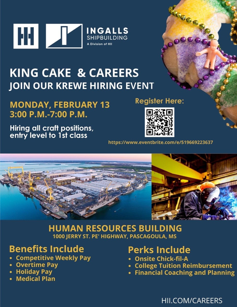 MDHS on Twitter part of Ingalls Ship Building's team by