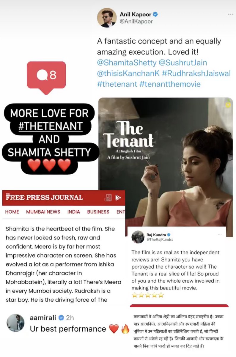 iiobsessedii's tweet photo. all these reactions to #TheTenant have my heart swelling with pride as a #ShamitaShetty fan <3

THE TENANT IN CINEMAS https://t.co/dqPad10gwB