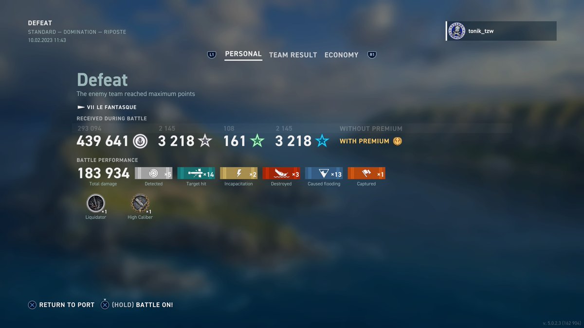 tzw_tonik's tweet photo. Le Fantasque - I get better, the teams get worse! #WoWsLegends #WoWsL_Japan #TurnTheTide #OldGuysGameToo #SpudRun https://t.co/qz6gh8zymM