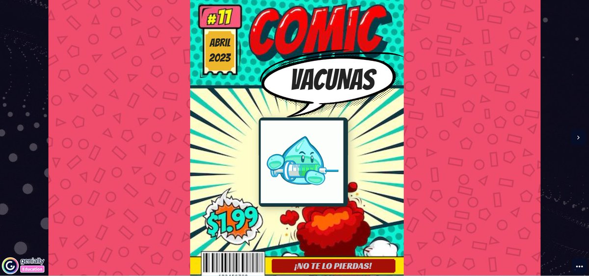 MariaPresso's tweet photo. Hoy finaliza el NOOC de #AprendeINTEF "Descubre los superpoderes del cómic" (1ª ed) #COMIC_INTEF
Este es el cómic que diseñé en Pixton e intervine en Genially: VACUNAS
https://t.co/zo93fVsY1g https://t.co/wyXbLbjHML