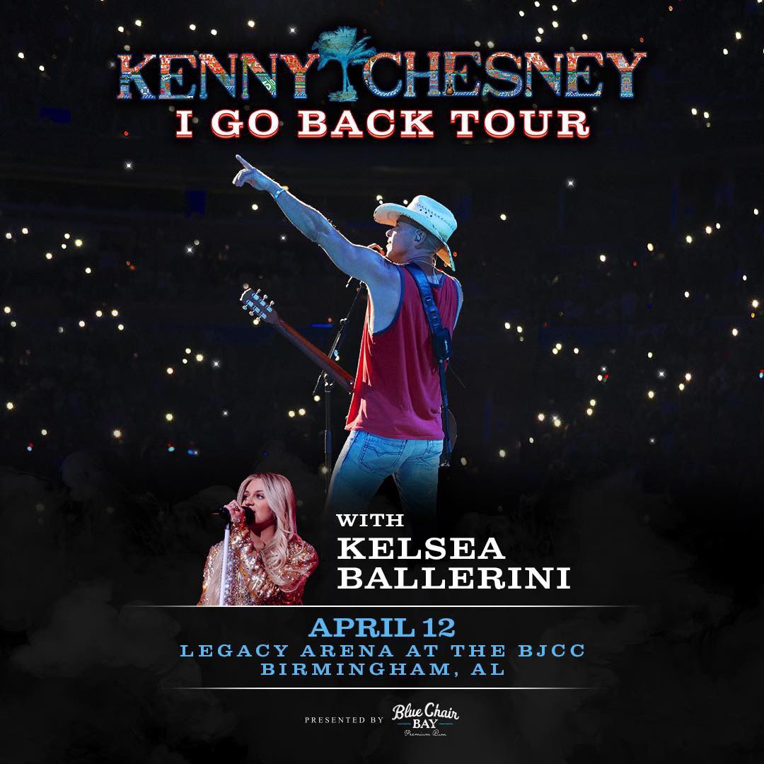 wqsb_1051's tweet photo. Kenny Chesney with special guest Kelsea Ballerini and the "I Go Back Tour" is coming to the Legacy Arena at the BJCC on April 12th! Get your tickets today!
Tickets: https://t.co/VqmFzjUJaV
#WQSB #KennyChesney #KelseaBallerini #BJCC #LegacyArena https://t.co/LyeOw1KUpe