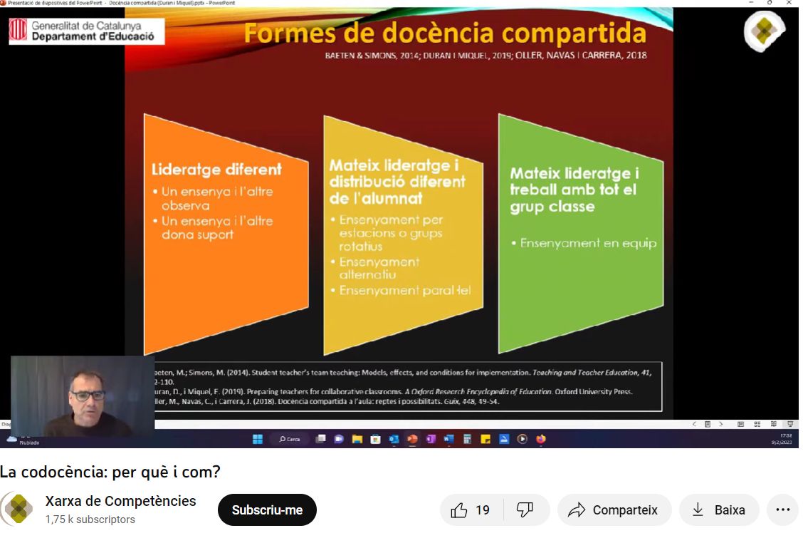 📢 Us vau perdre la sessió d'ahir de la <a href="/xarxaCb/">Xarxa de Competències</a>
 sobre la codocència amb en <a href="/davidduran_cat/">David Duran</a>  
<a href="/GraiUab/">GRAI</a>? <a href="/SEiXarxes/">Xarxes i Serveis educatius</a> <a href="/mariaojuel/">Maria Ojuel</a> <a href="/francescsegura1/">Kiko Segura</a> La podeu recuperar aquí  👇👇
 
youtube.com/watch?v=hNJZUd…
