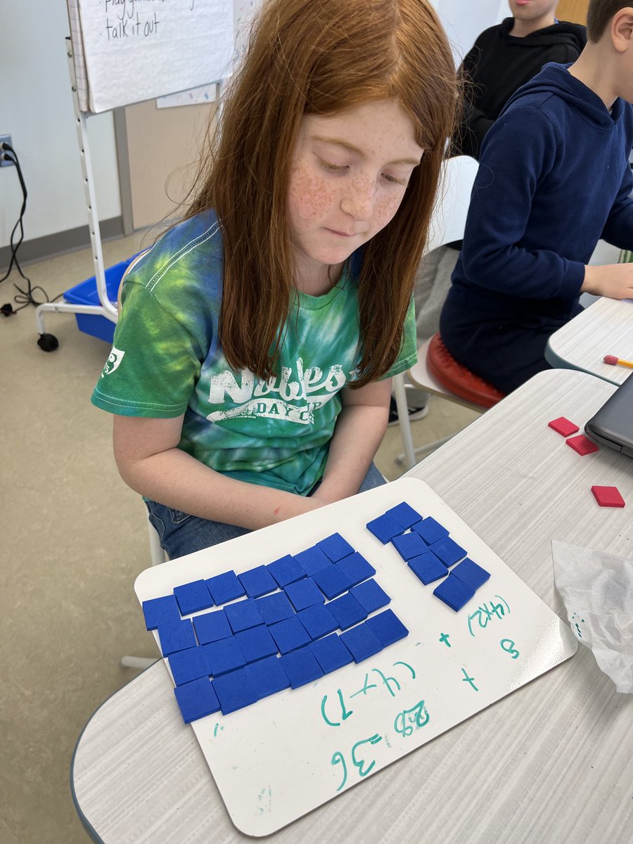 k_12schools219's tweet image. In this fun, hands-on ⁦@IllustrateMath⁩ lesson, we used rectangles to explore multiplication strategies. #gowildcats