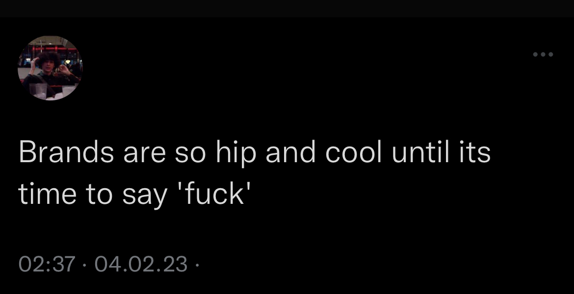 we're hip and cool as fuck lmao