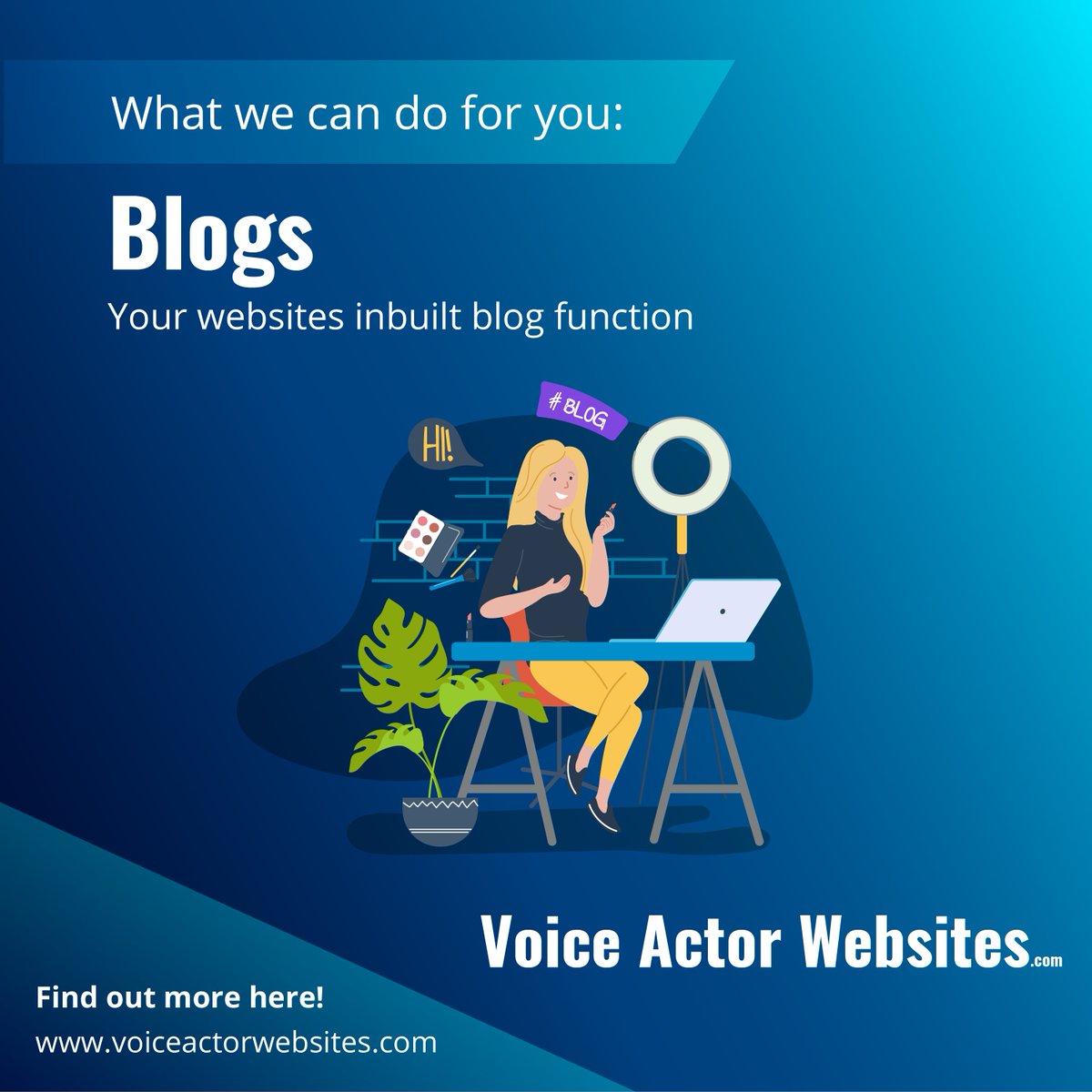 Did you know?
Here at Voice Actor Websites, we offer various services, including integrated blog functionality. This means you can easily add, edit, or update a blog at any time using the same software that manages your website! #websites #voiceactors #voiceover