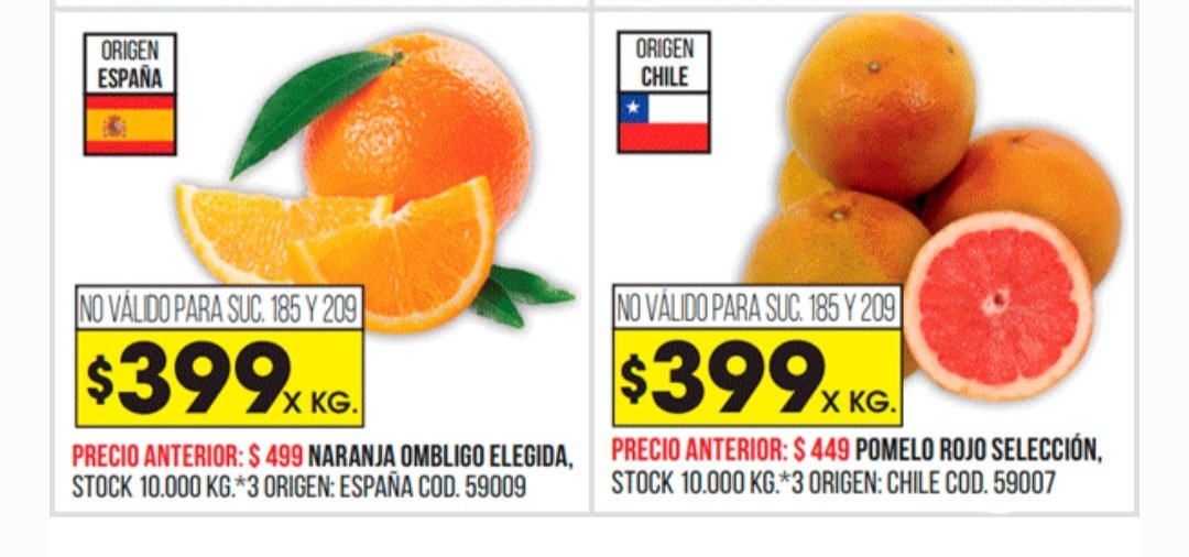 @SergioMassa Nuestros productores tiran la fruta porque los ahoga la inflacion y los impuestos y COTO trae fruta importada. Esta es una oferta que llego hoy. @C5N  @todonoticias  @LNeconomia