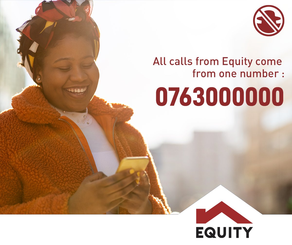 My guys #KaaChonjo na these fraudsters trying to gain access kwa your account by just not engaging to their calls or sms juu Equity will only contact you by calling you through one number:0763000000 #KataSimu