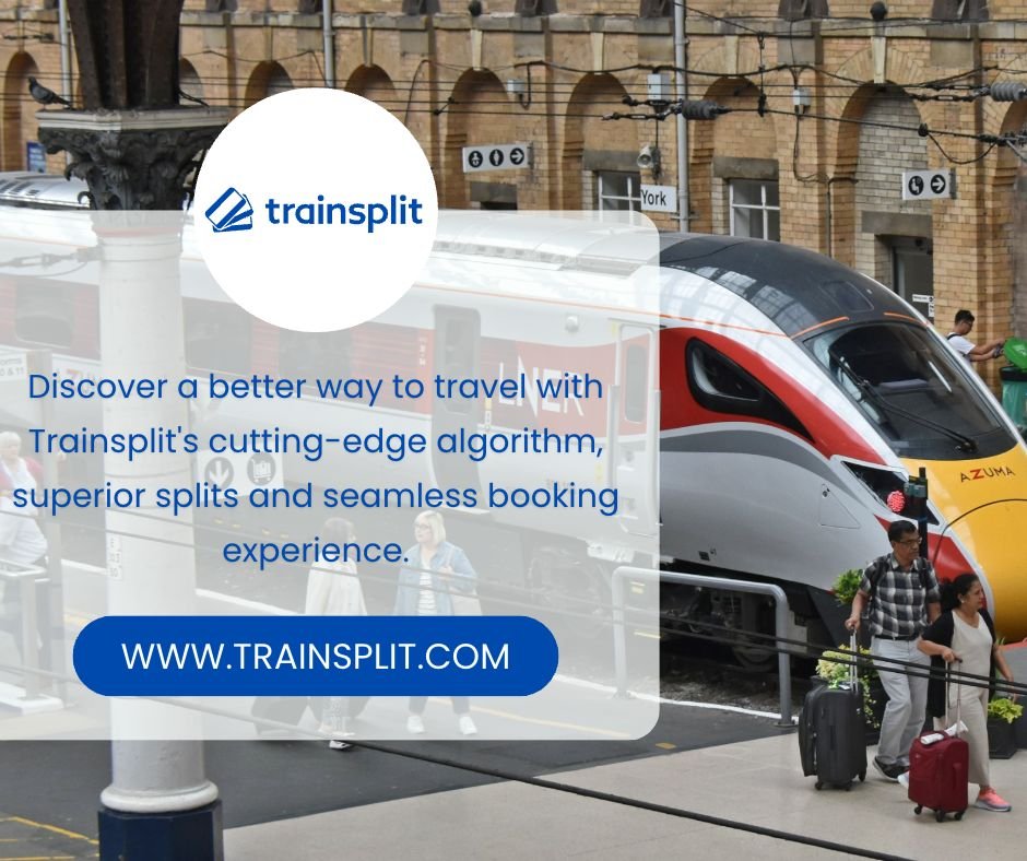 TrainSplit's tweet image. Travel smarter with Trainsplit! Our innovative algorithm and superior split options, paired with highly rated customer service, make travelling easier than ever. #Trainsplit #BetterWayToTravel #SplitTickets #RailFares #UKTrainTravel #SplitTicketing #TrainTickets