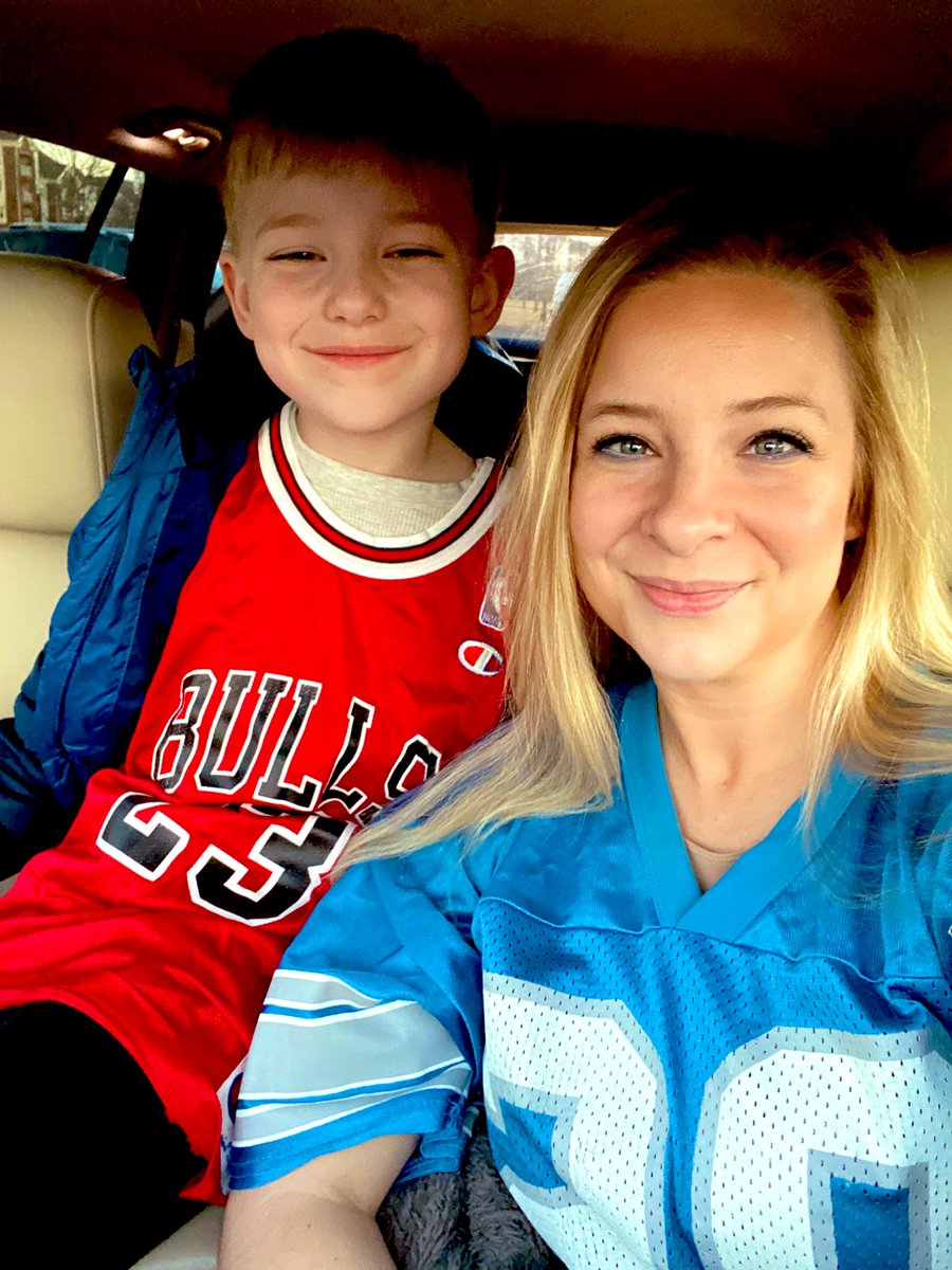 It’s spirit day at BOTH of our schools! We got lucky and it’s Jersey Friday at <a href="/JML_MS_Official/">JM Lunsford MS</a> and <a href="/Wellerwildcats/">STU</a> so we are sporting some of our favorite gear 😎 #FamilySpirit #7thGrade #1stGrade