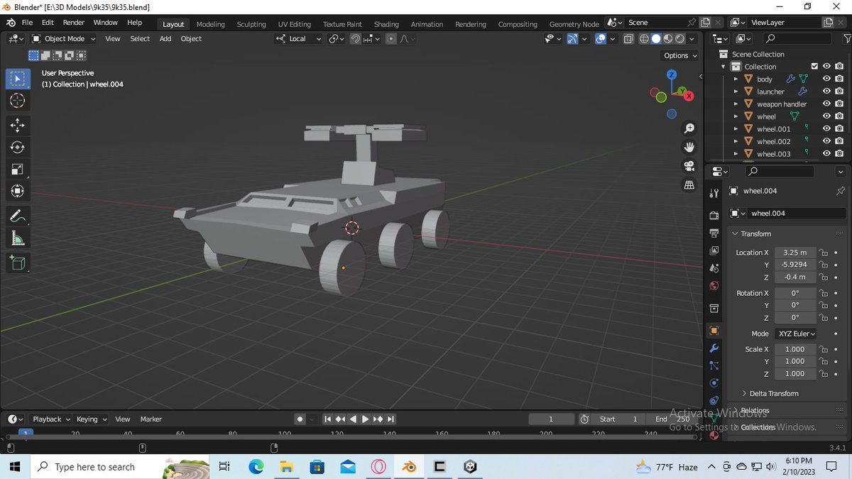UotsabCKZ's tweet image. I am tired of finding and credit listing 3D models for my game. So today, I created a model by myself.
As gamers will spend more time on air, ground vehicles can be lowpoly.
#3dart #blender #Blender3d #blenderart #lowpoly #gamedev #IndieGameDev #indiedev