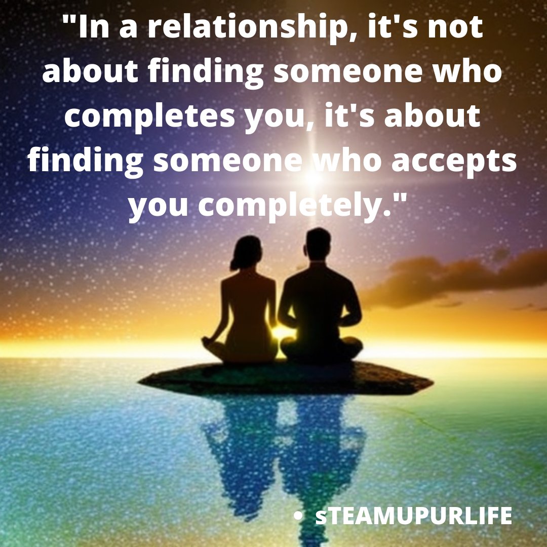 MindFoodChill's tweet photo. A true partnership is about accepting each other's quirks and imperfections. #Valentines2023 #Acceptance #PerfectTogether #ImperfectionsAccepted #ForeverAndAlways #sTEAMUPURLIFE #relationshis #love https://t.co/KjlbUEMGyE