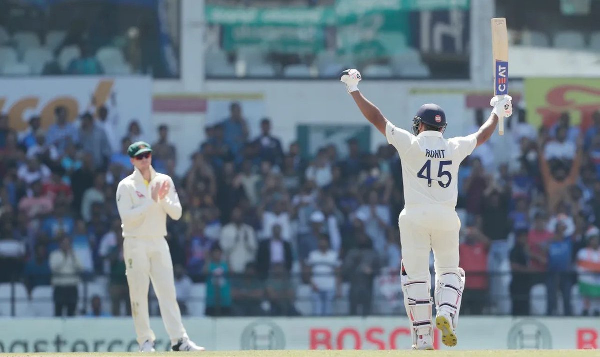 SPORTYVISHAL's tweet photo. This is the immense respect that Rohit Sharma has earned that even Smith, the current best Test batsman in the world, is praising him. https://t.co/rbKGFByCu7