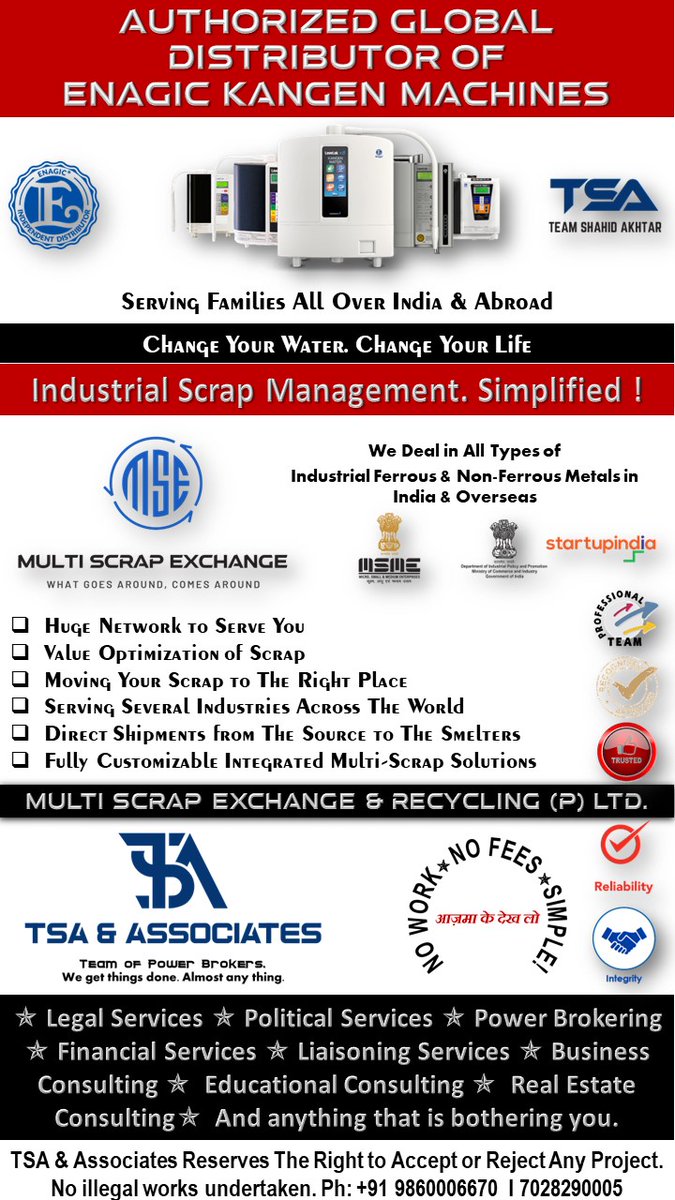 I wanted to take this opportunity to share with you all my other lines of business. It would be great to associate with you for any of my other businesses.
We also deal in high end commercial &amp; residential properties. 
Looking forward to a mutually beneficial relationship.
