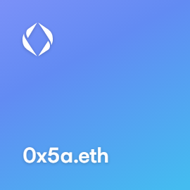 0x5a.eth bought for 0.31 ETH on ENSVision #ENS #ensdomains #EnsNames

ens.vision/name/0x5a.eth