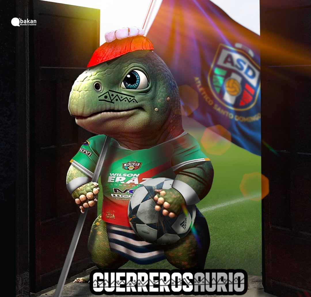 CDASantoDomingo's tweet photo. #BuenosDiasATodos  Familia #guerrerostsáchilas💚❤
.
🥷 #VolveremosVolveremos con más fuerza, @QBakanSport  acaba de llegar nuestro #Guerrerosaurio  #tsáchilasaurio 🦖⚔️ https://t.co/R9uLxBadoT