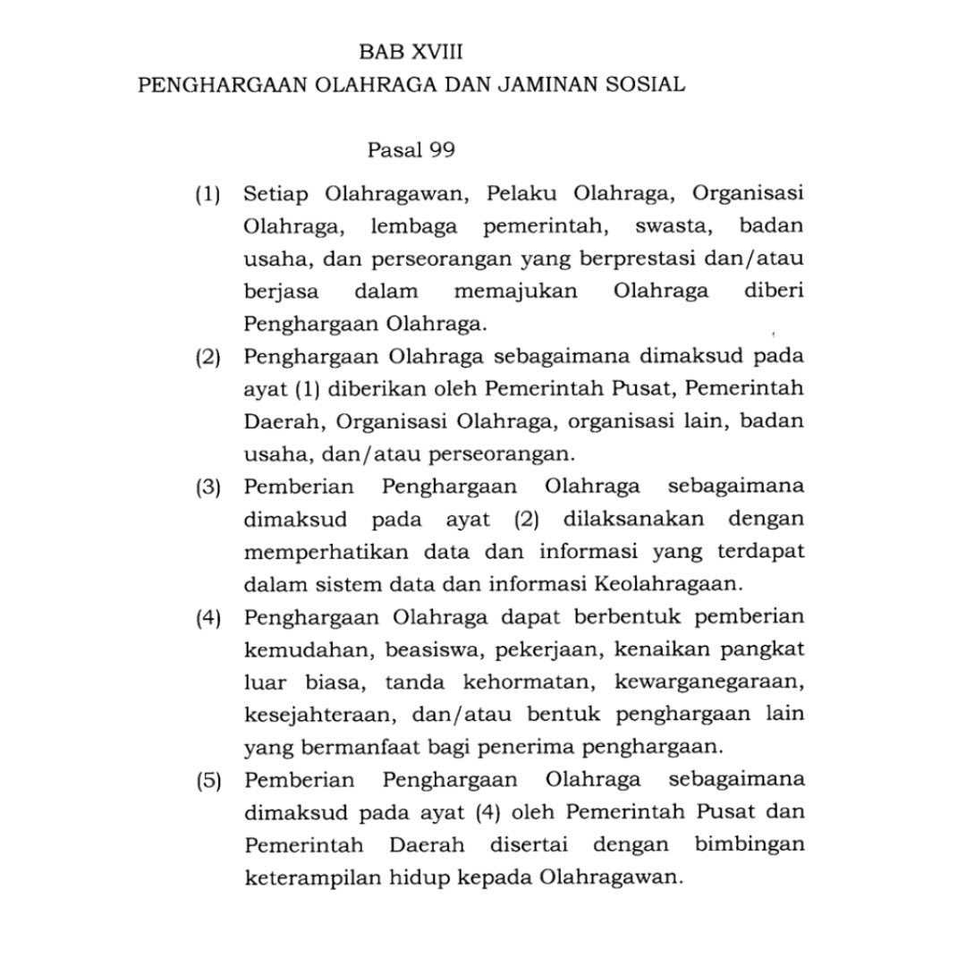abdulhakimbfg's tweet photo. Alhamdulillah usulan saya tentang jaminan kesejahteraan atlet akhirnya berhasil dengan terbitnya UU No 11 Thn 2022. https://t.co/jlvVRBPBEw