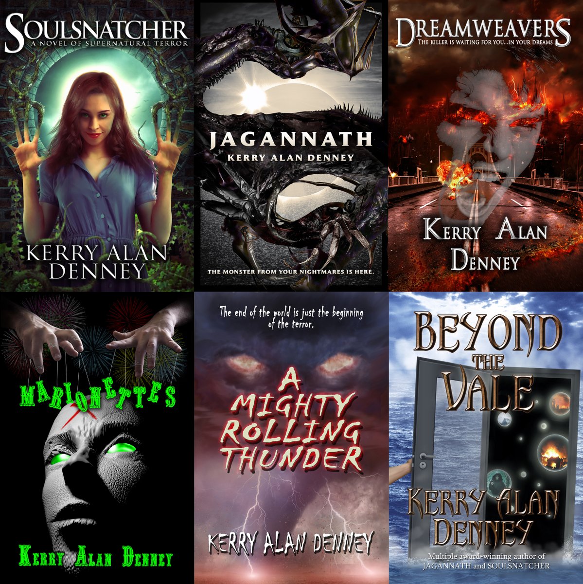 5 ebooks only $2.99 each!
amazon.com/stores/Kerry-A…
Readers rave:
"Plays like a Hollywood blockbuster movie in your head."
"Similar to the best of Koontz."
#supernaturalthriller #horror #scifi #paranormal #urbanfantasy
“Roars across the page with the force of a tsunami.”