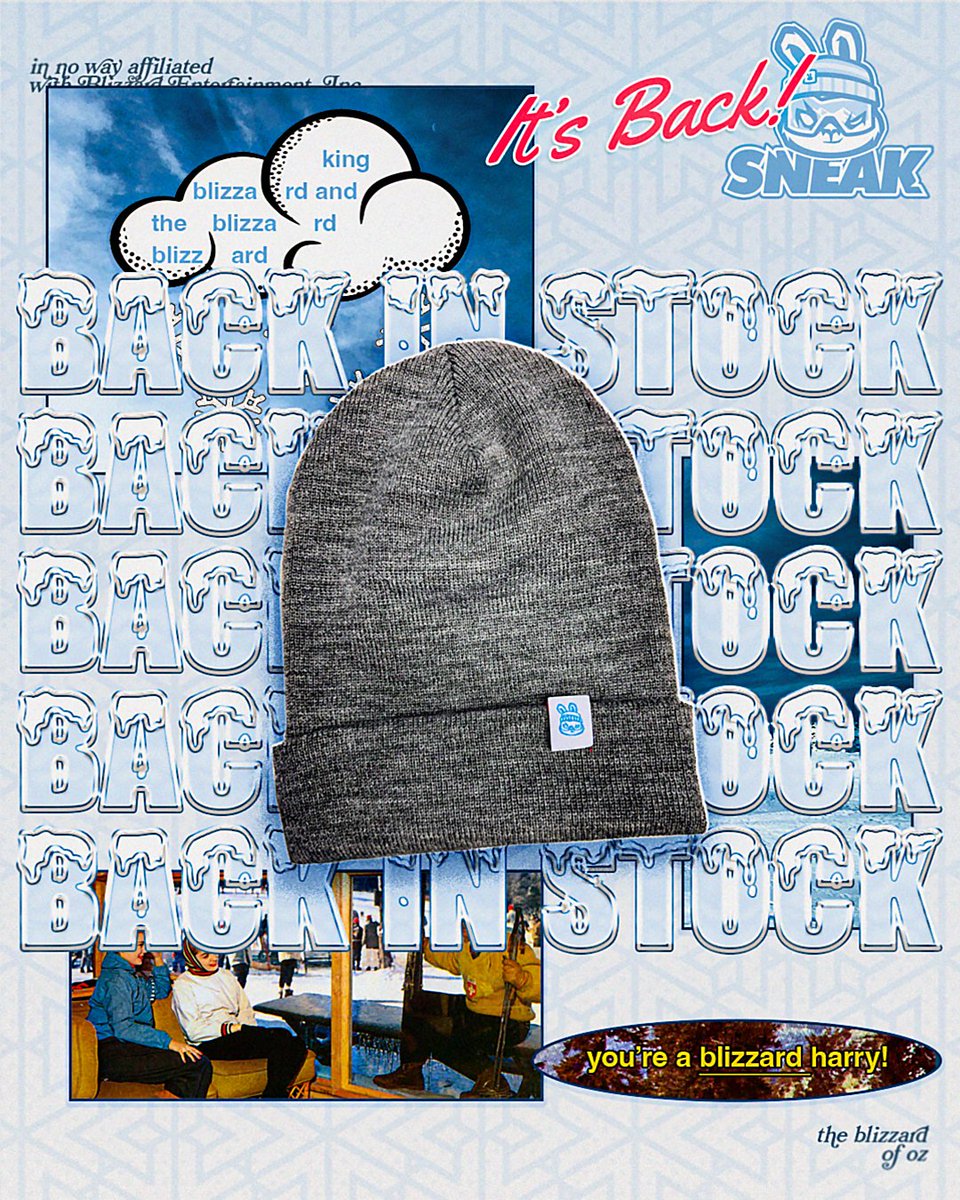 SneakEnergy's tweet photo. UK Sneak Fam! 🇬🇧 

ICYMI, our Blizzard Beanie is back in STOCK 🔥 https://t.co/mwLsjm0KTq