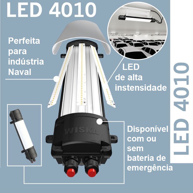 wiskadobrasil's tweet photo. A nossa nova LUMINÁRIA LED 4010.
IP68 Classificado, Classe de Impacto "IK10", Disponível em 2 tamanhos,
Três níveis de fluxo luminoso,
Disponível com uma bateria adicionada. Perfeito para a indústria marítima, WISKA do Brasil, Faça o Poder Sorrir - Make power smile.
#WISKA https://t.co/OjzwJjfMlx