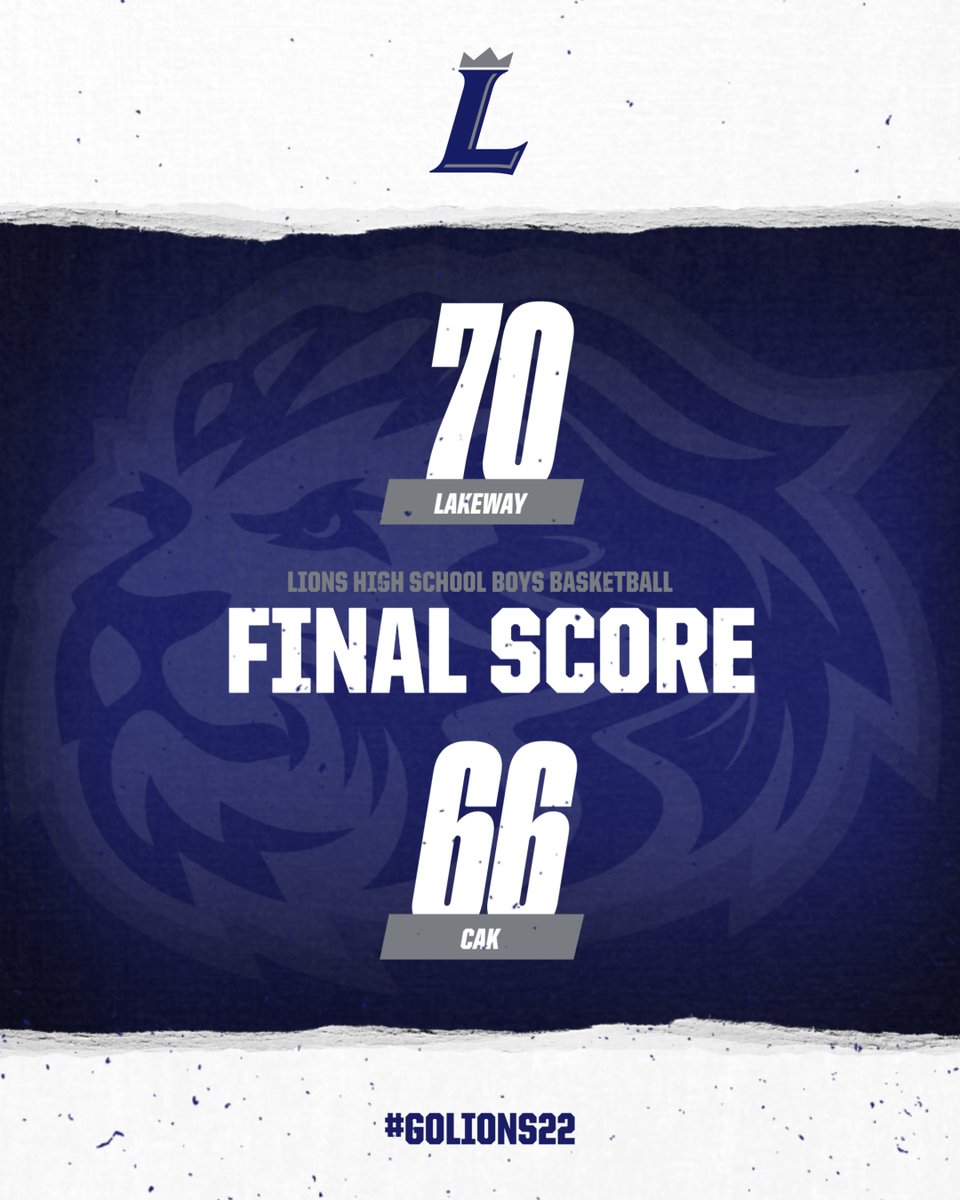 LCALions_sports's tweet photo. How about those Lions?! With a final score of 70-66 in OT @LakewayLionsMBB defeated CAK in the district semifinals last night! With this win under their belt the Lions will face off with The King's Academy tomorrow in the district finals! #lakewaylions #golions22 #lcabasketball https://t.co/yOYhmwnAB1