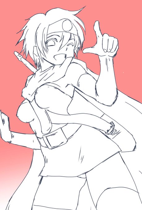 今日はDQ335周年だそうなので、勢いで描いた女勇者ちゃん 