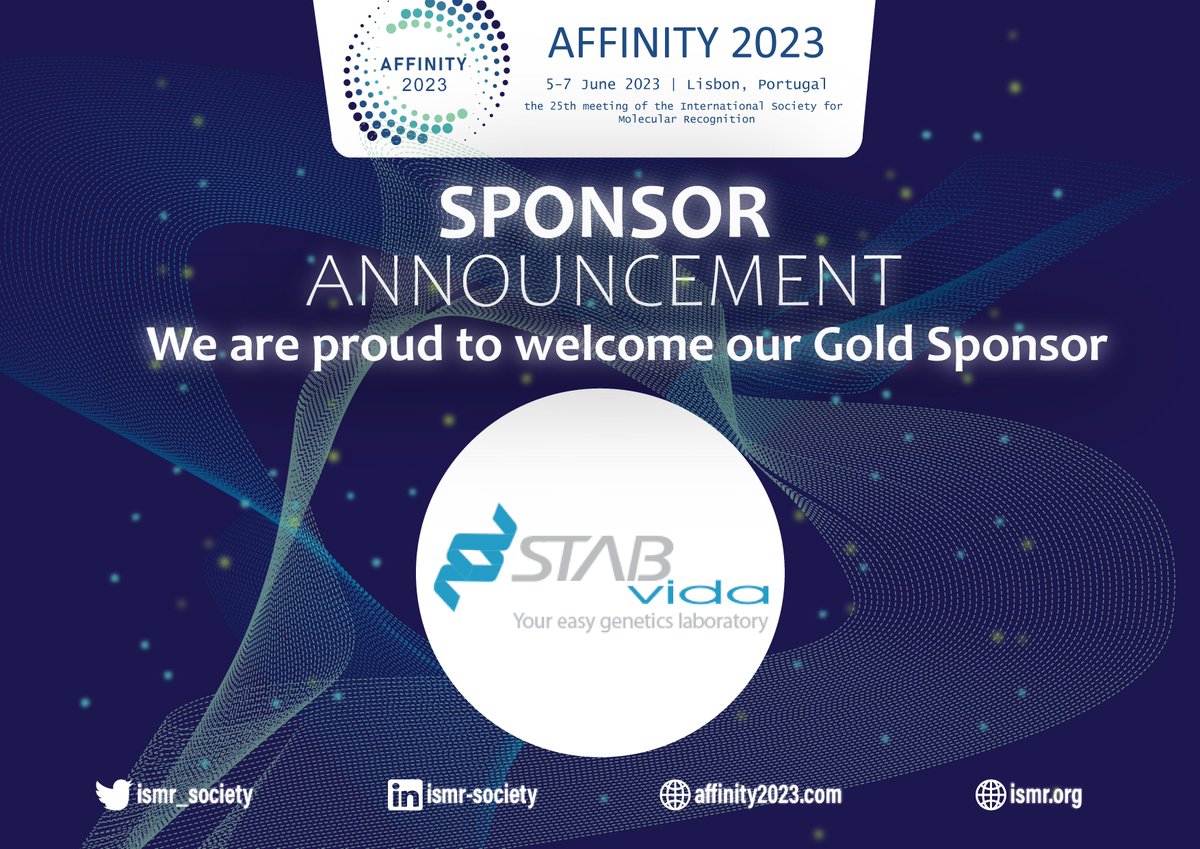 We are excited to announce that <a href="/STABVIDA/">STAB VIDA</a> is also supporting #affinity2023 as GoldSponsor (stabvida.com/pt)
Follow #affinity2023 for important dates and updates affinity2023.com 
📌Early bird registration until 5th April 
📌Abstract submission until 1st March