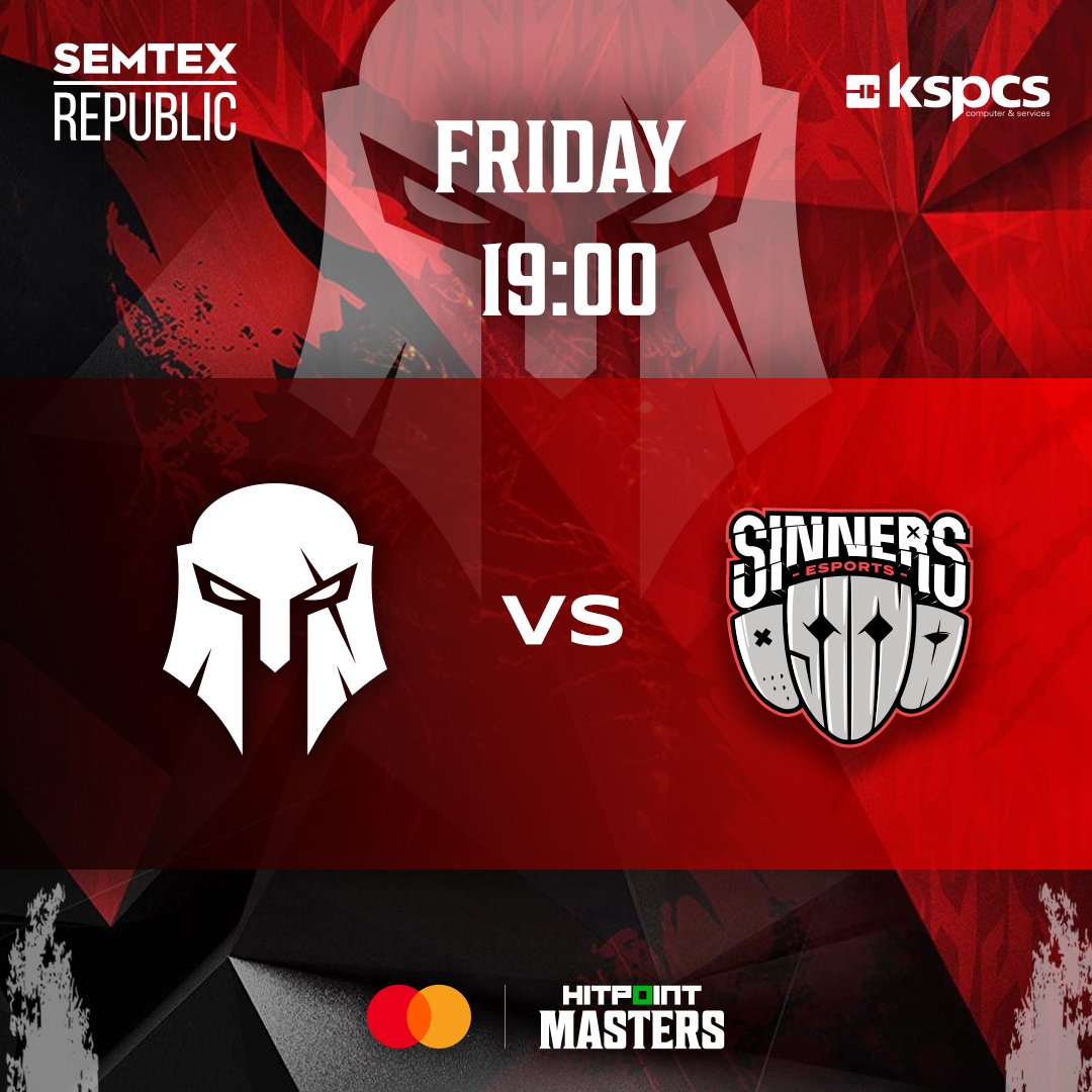 💥Next MASTERCARD HITPOINT MASTERS match is here💥
Today at 19:00 our 🔥LOL squad🔥 will play a match against <a href="/SINNERS_Esports/">SINNERS Esports</a> 
📺 You can watch live on Twitch channel Hitpoint.cz from 19:00📺
📺 twitch.tv/hitpointcz 📺