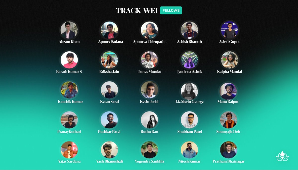 devfolio's tweet photo. The future of Ethereum just got a whole lot brighter 😎😎😎

Introducing the stellar fellows of EIF 3.0 Track Wei ✨ 🛠️ https://t.co/0zMS9yxQoQ