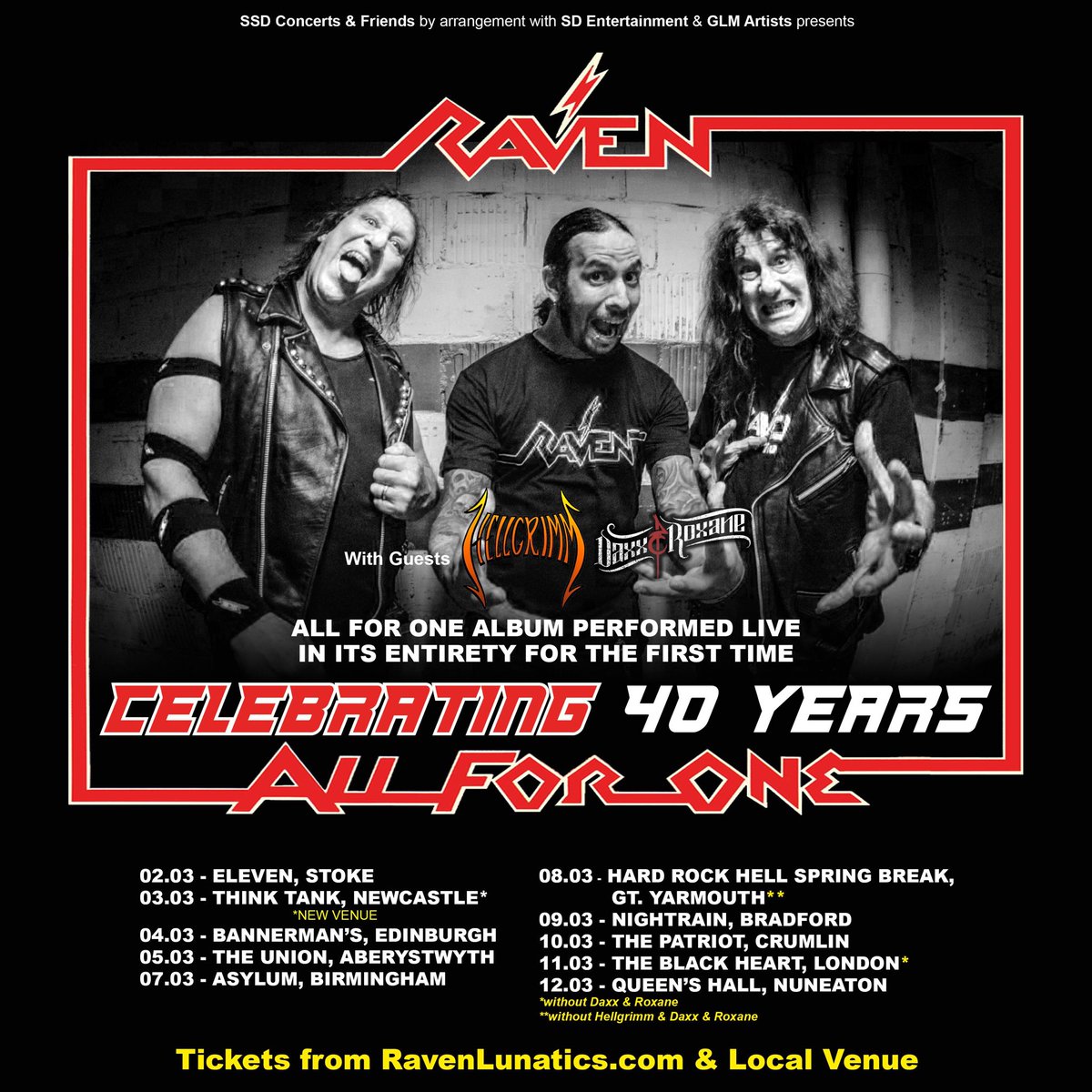 Daxx & Roxane (@daxxroxane) on Twitter photo 🧨VENUE UPDATE🧨
Newcastle will now be at <a href="/ThinkTankNCL/">Think Tank?</a>
Tickets available here: ravenlunatics.com
<a href="/SDEntIre/">SD Entertainment</a> <a href="/official_raven/">Raven</a> 🧨VENUE UPDATE🧨
Newcastle will now be at <a href="/ThinkTankNCL/">Think Tank?</a>
Tickets available here: ravenlunatics.com
<a href="/SDEntIre/">SD Entertainment</a> <a href="/official_raven/">Raven</a>
